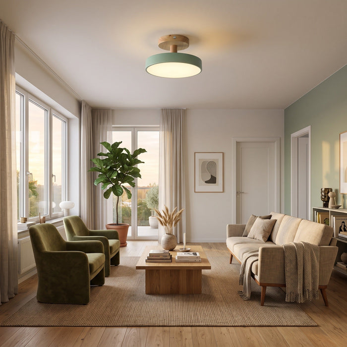 Ceiling Lamp - Scandinavian Drum Shade